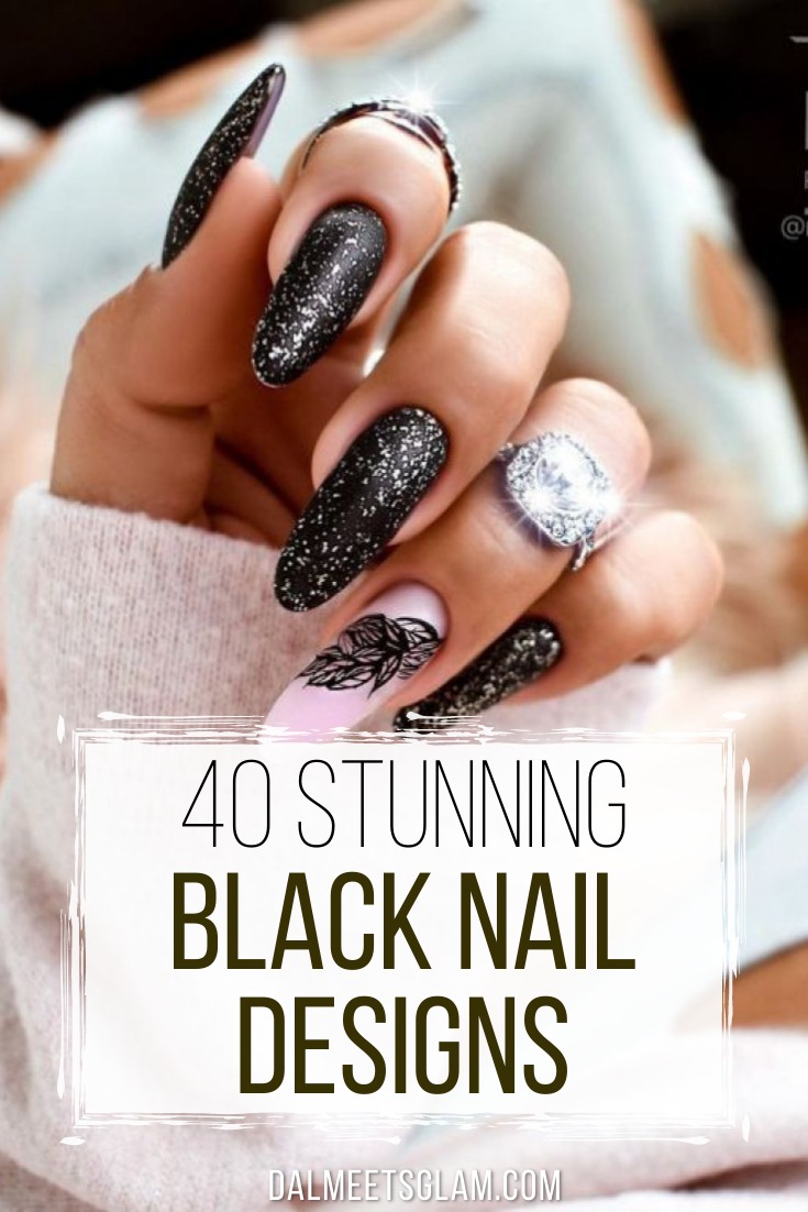 Steal These 40+ Elegant Black Nail Designs & Look Stunning!