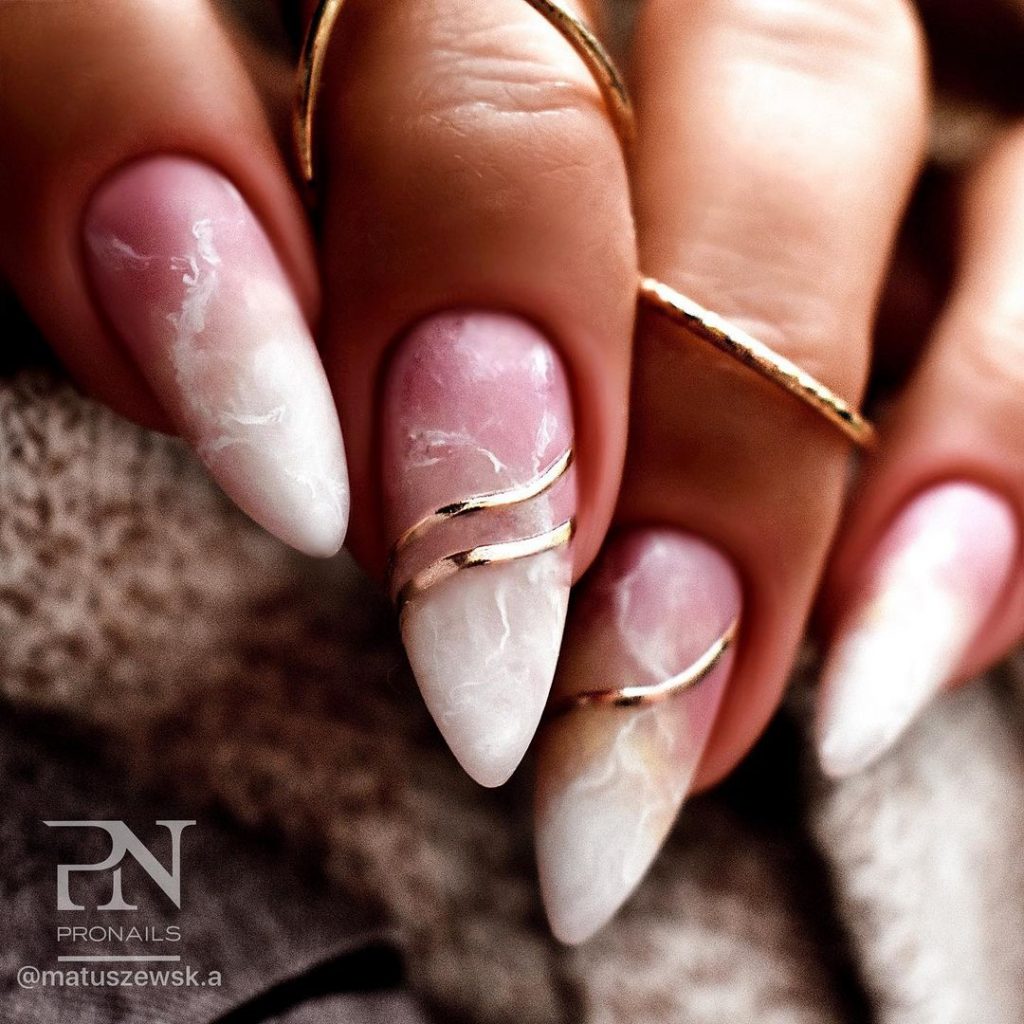 Upgrade Your Manicure With These 20+ Marble Nail Designs