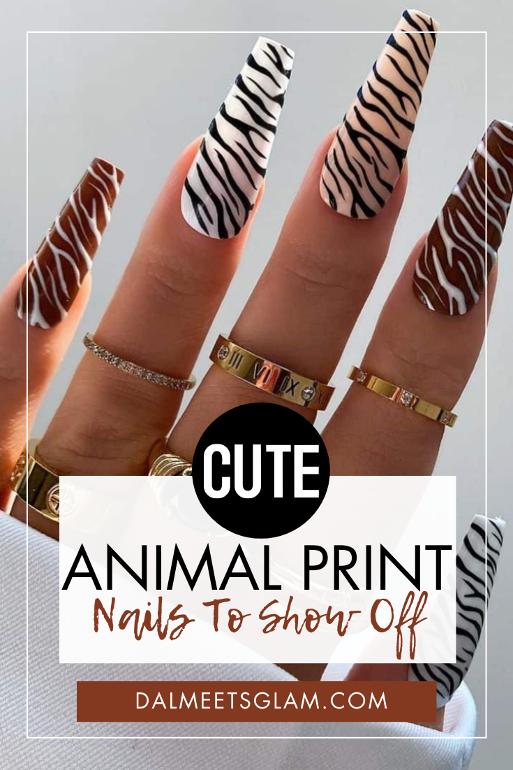 50+ Animal Print Nails To Show Off Your Cute Wild Side - GlowingFem