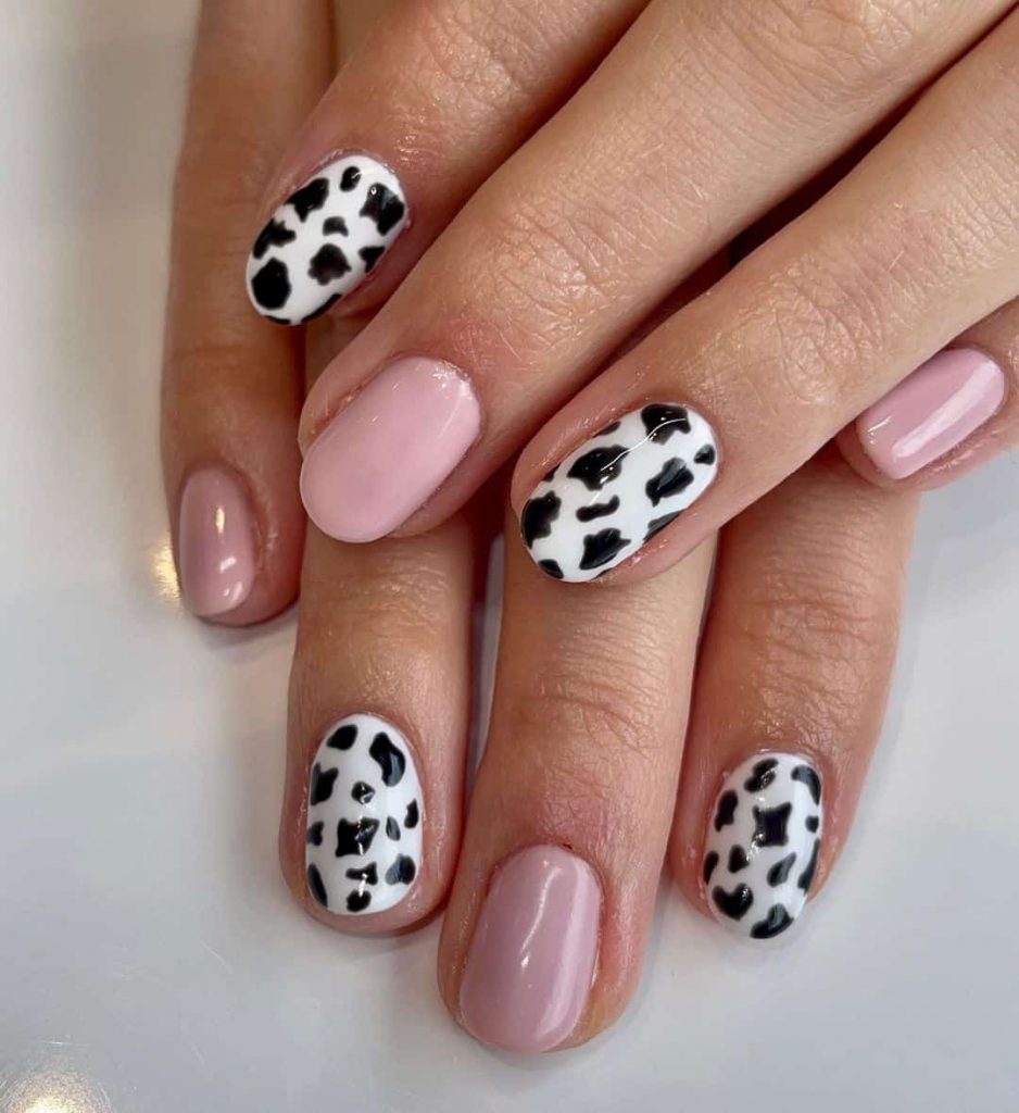 Cow Print Nails That Add A Playful Aura To Your Nails
