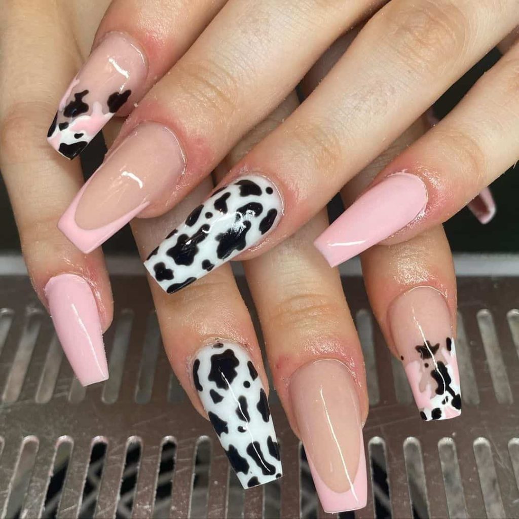 Cow Print Nails That Add A Playful Aura To Your Nails