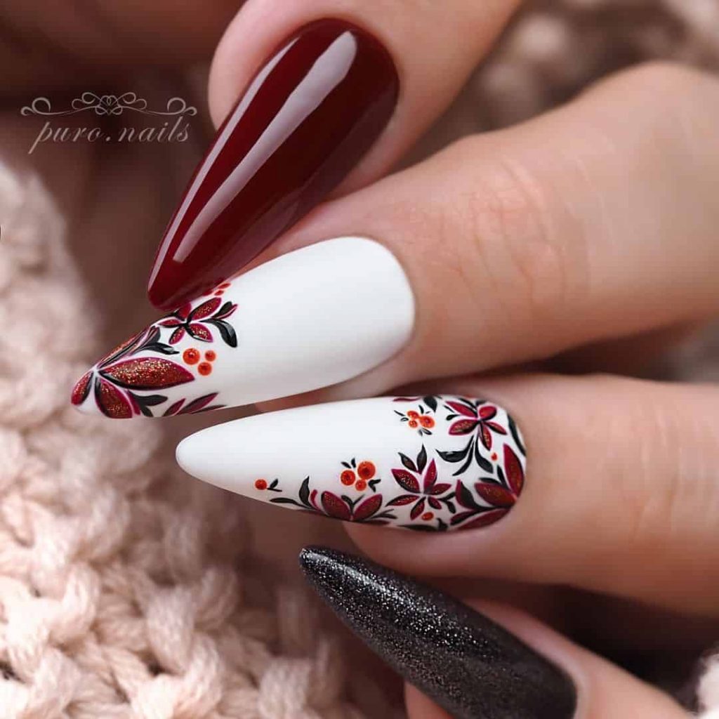 90 Red Christmas Nails To Make Your Nails Merry