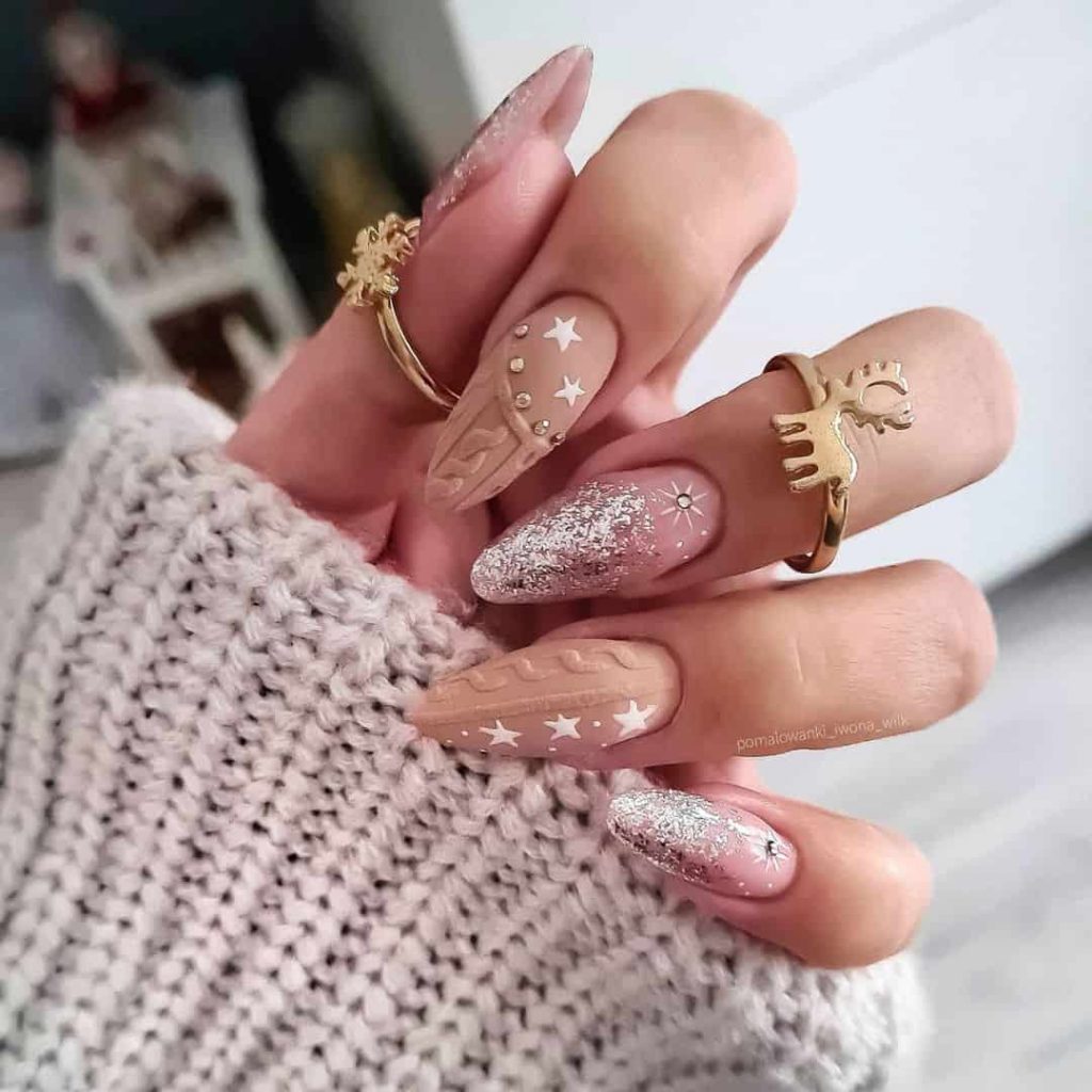 Beautiful Pink Christmas Nails For A Chic Statement