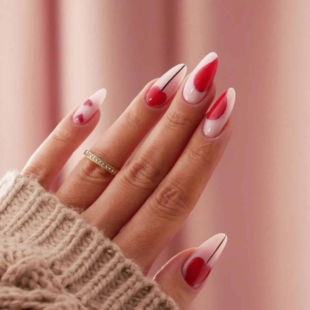 51 Red Valentine's Day Nails To Glam Up For Your Date