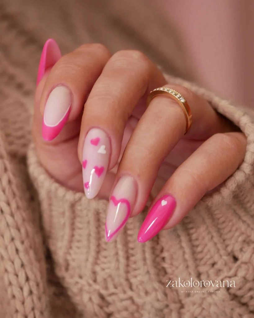 68 Pink Valentine's Day Nails That Are Chic & Date-Ready!