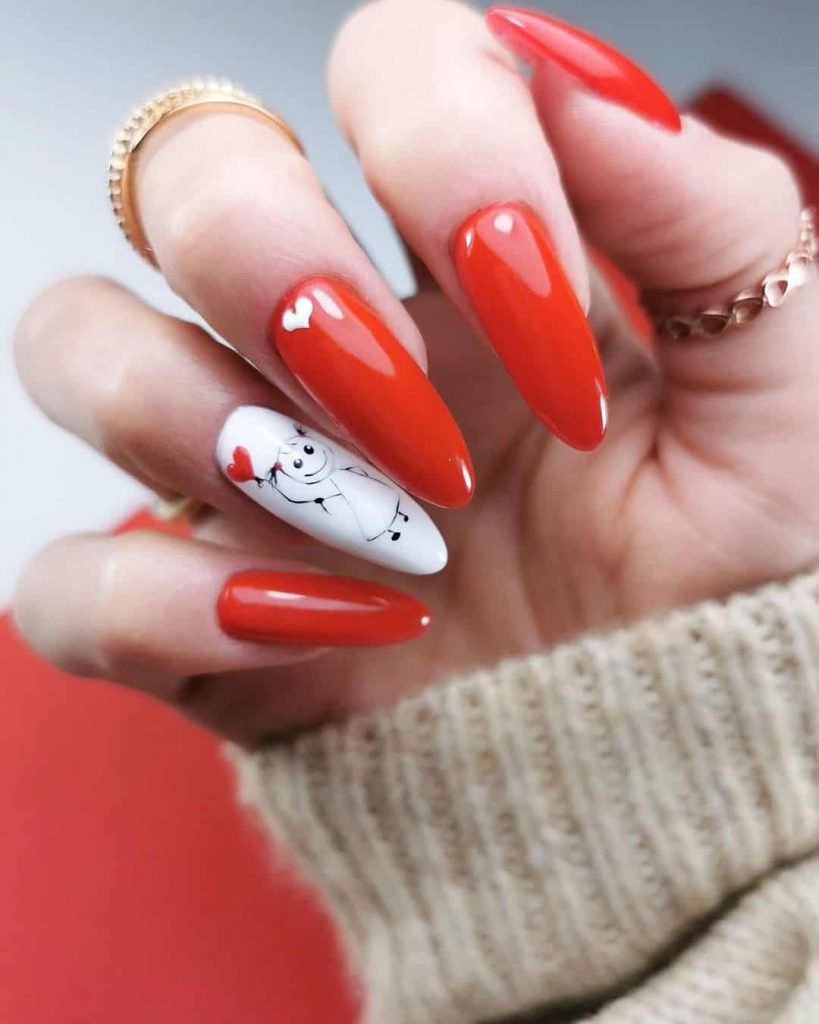 51 Red Valentine's Day Nails To Glam Up For Your Date