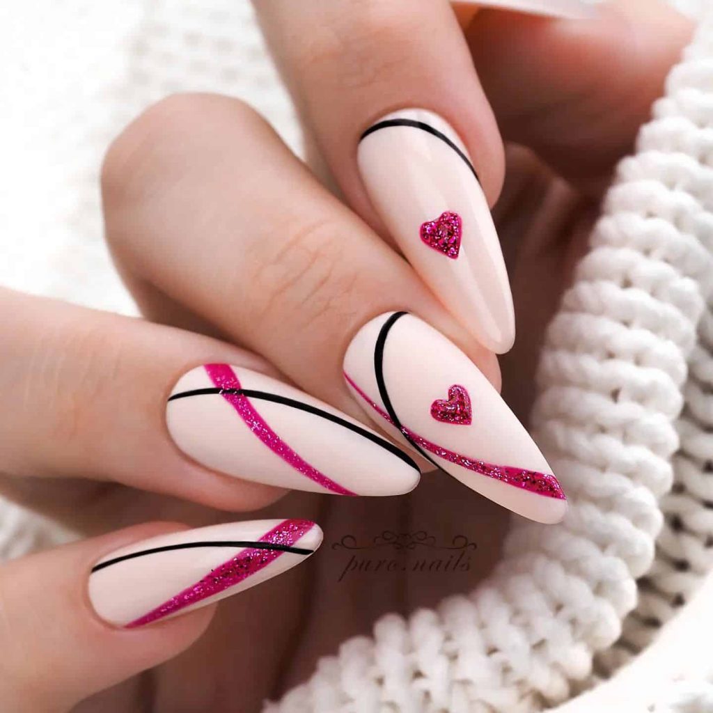 68 Pink Valentine's Day Nails That Are Chic & Date-Ready!