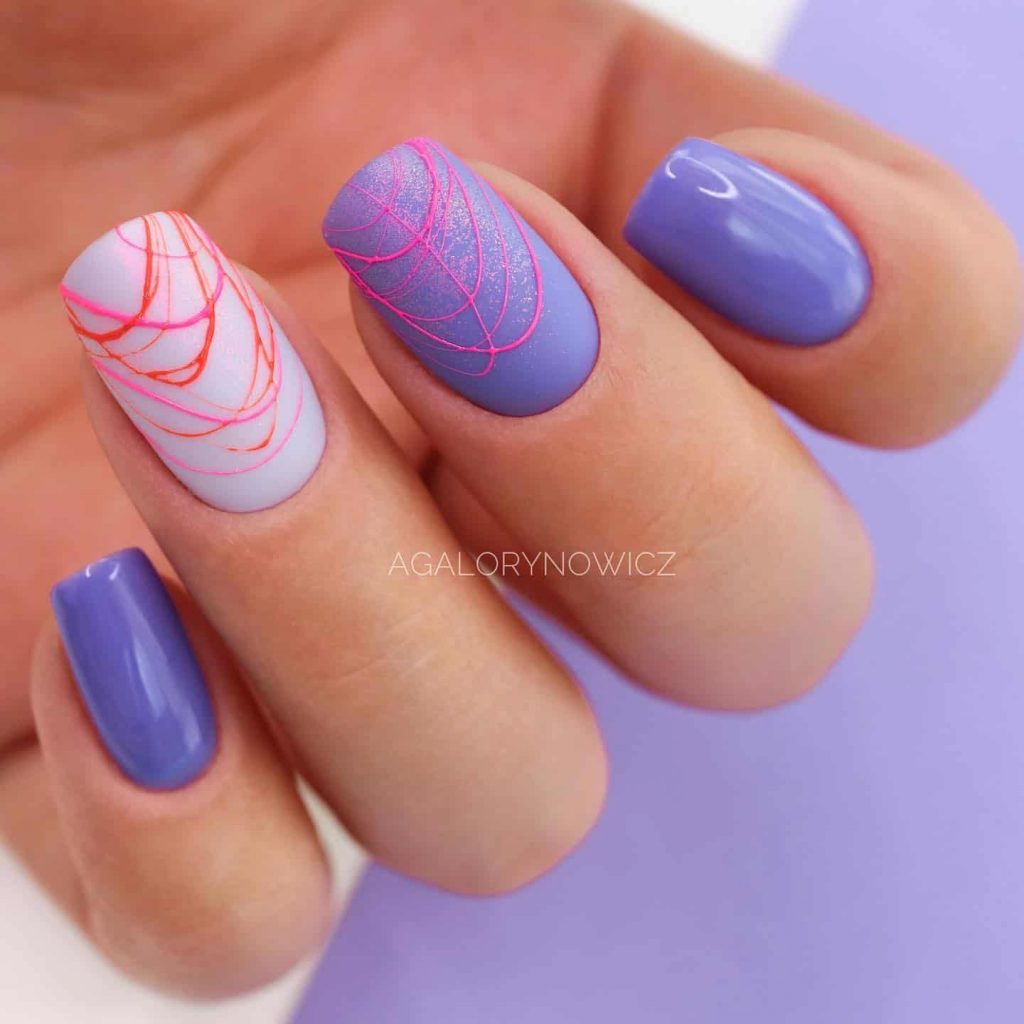 Purple Nail Designs That Surely Draw Attention