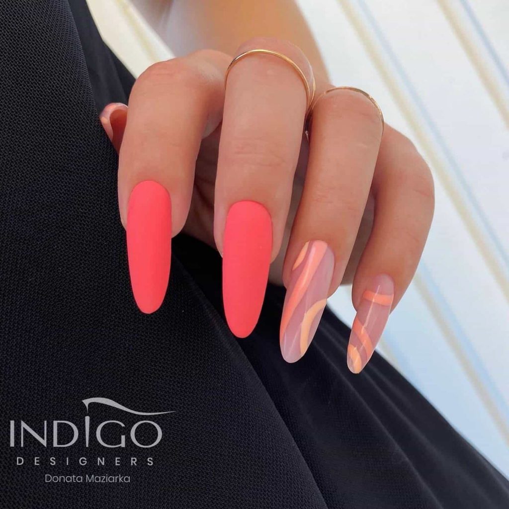 Cheerful Peach & Coral Nails To Brighten Your Spring & Summer Manicure