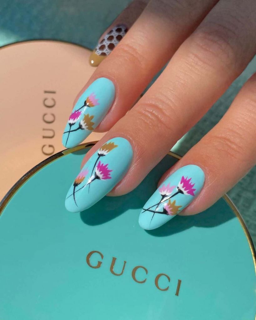 Blue Summer Nails Designs To Make Your Nails Super Cool