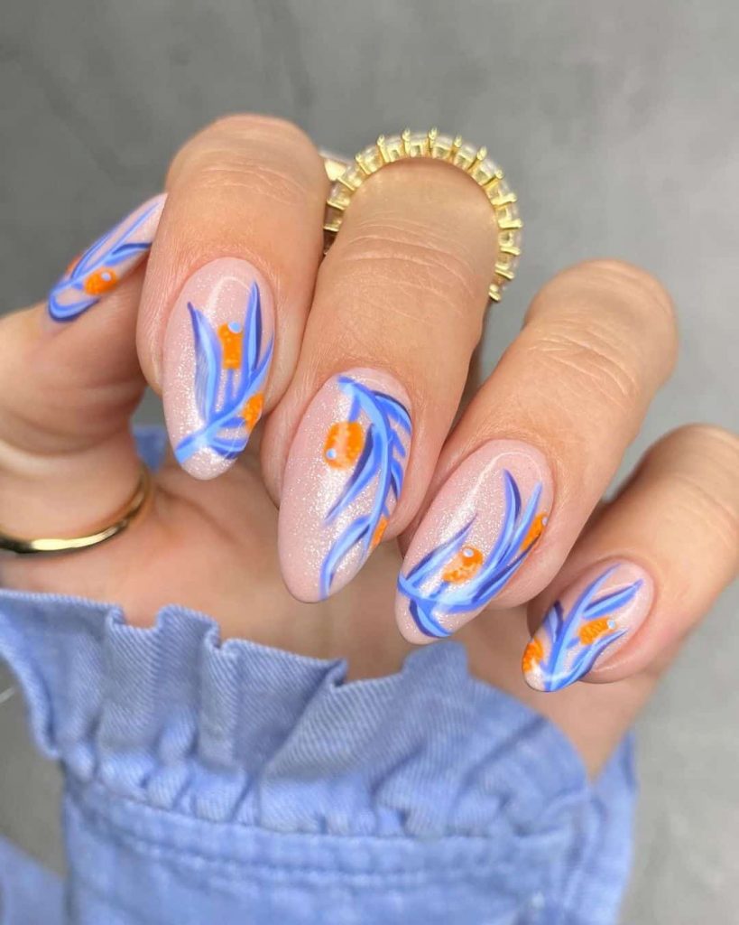 Blue Summer Nails Designs To Make Your Nails Super Cool