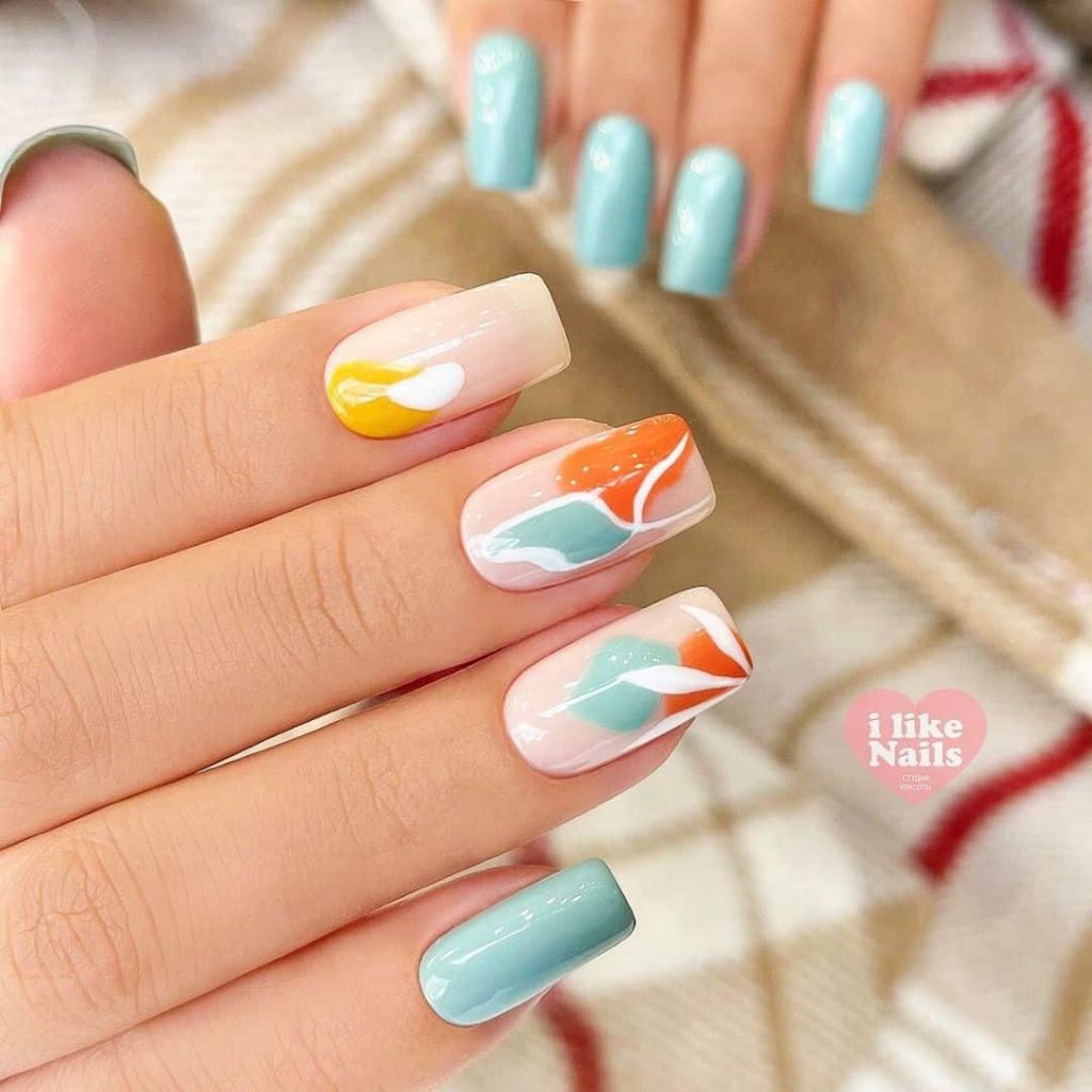 Blue Summer Nails Designs To Make Your Nails Super Cool