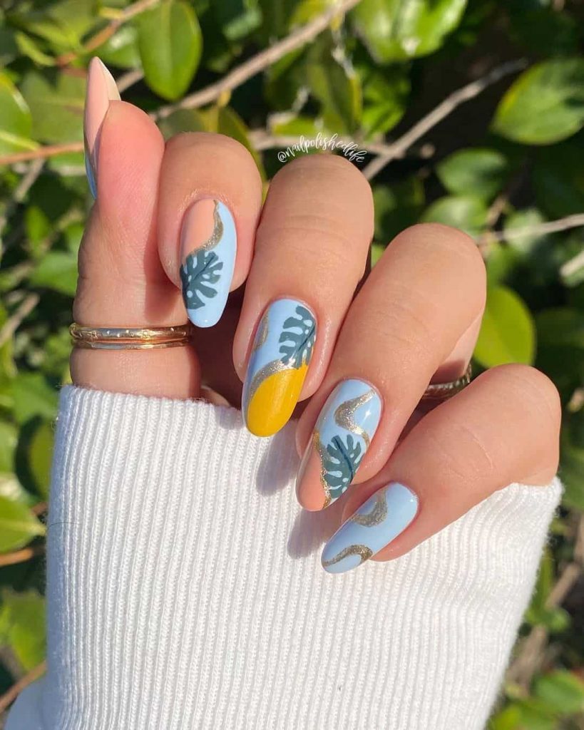 Blue Summer Nails Designs To Make Your Nails Super Cool