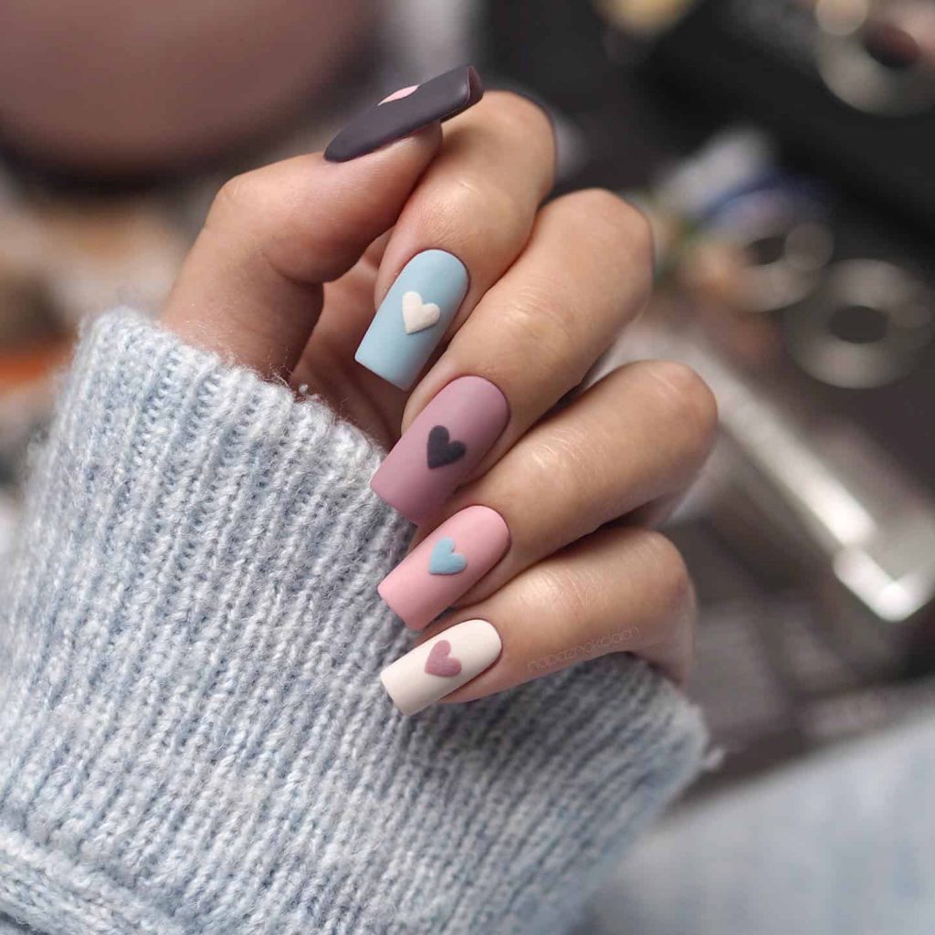 Love Heart Nails For Valentine's Day & Every Other Date