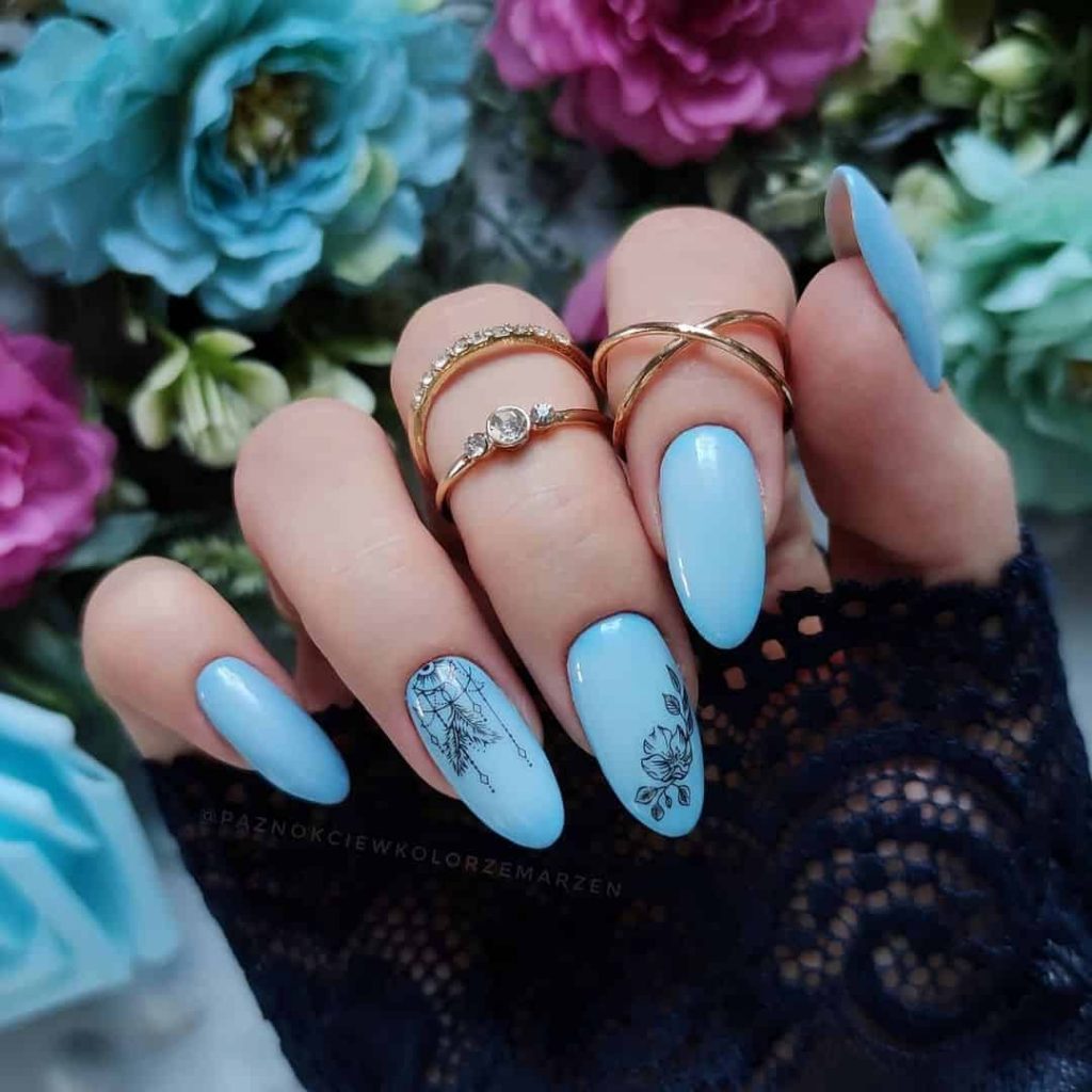 Blue Summer Nails Designs To Make Your Nails Super Cool