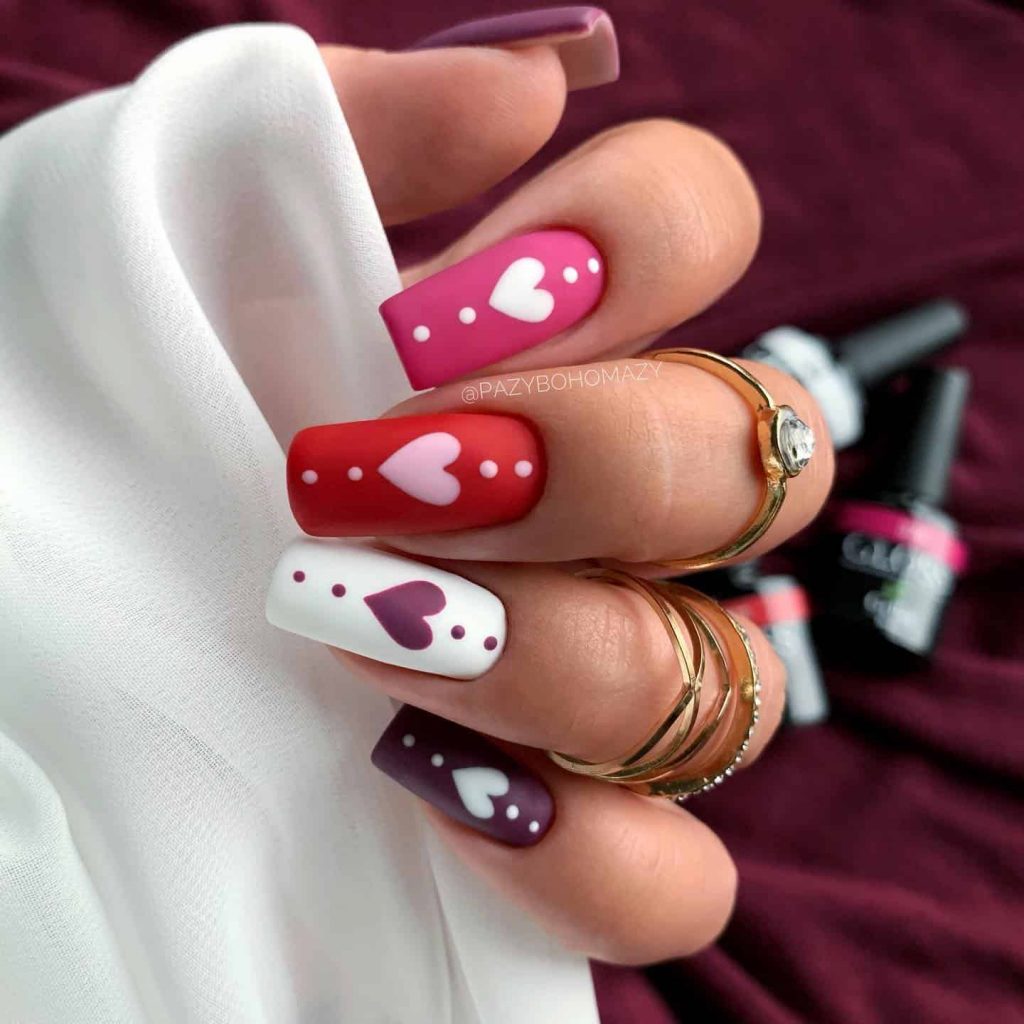 Love Heart Nails For Valentine's Day & Every Other Date
