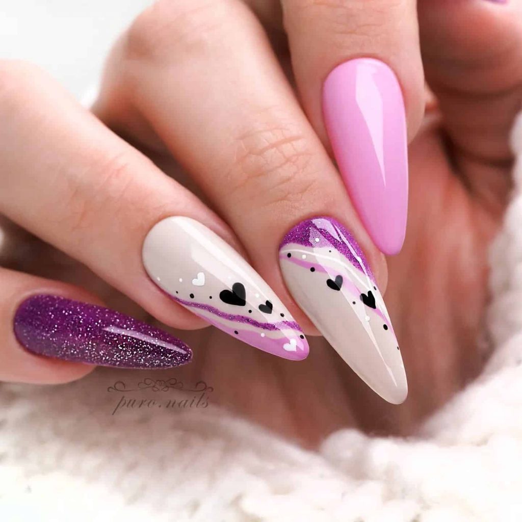 Purple Nail Designs That Surely Draw Attention