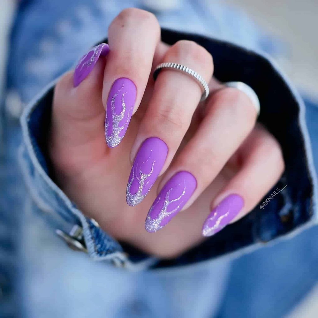 Purple Nail Designs That Surely Draw Attention